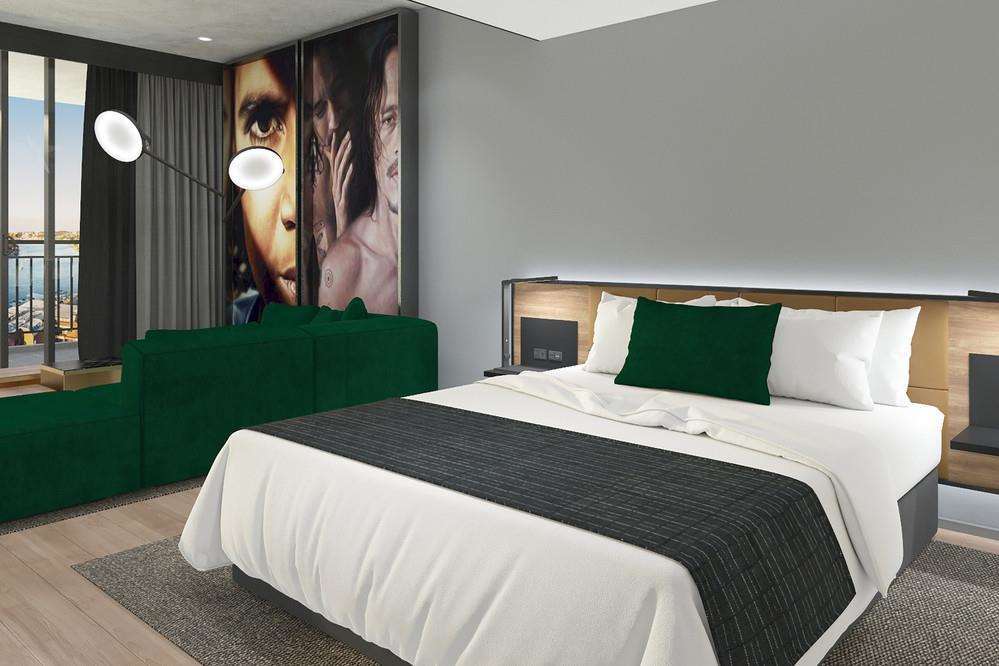 Crystalbrook Vincent Otel Brisbane Oda fotoğraf A bedroom at the hotel